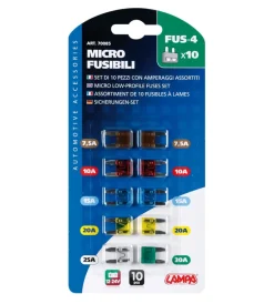 Elettrico-Lampa Cartellina minifusibili 10 pezzi  70085