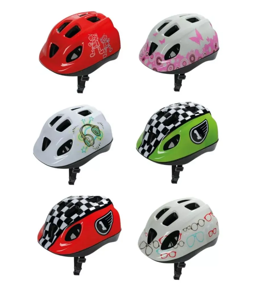 Bici-Lampa Casco bici per bambini "kid" colori assortiti tg s - 94065