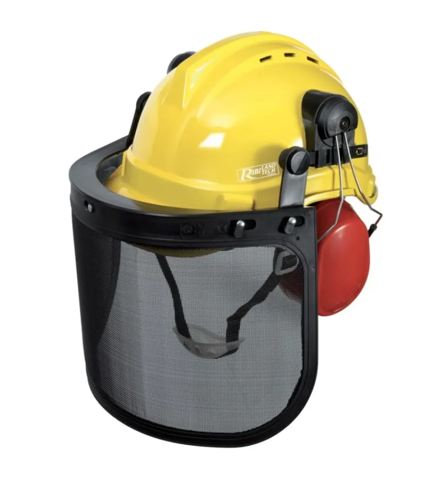 Accessori Abbigliamento|Accessori Abbigliamento-Ribimex Casco di protezione 3 in 1 "prprotc3en1" con visiera e tappi antirumore