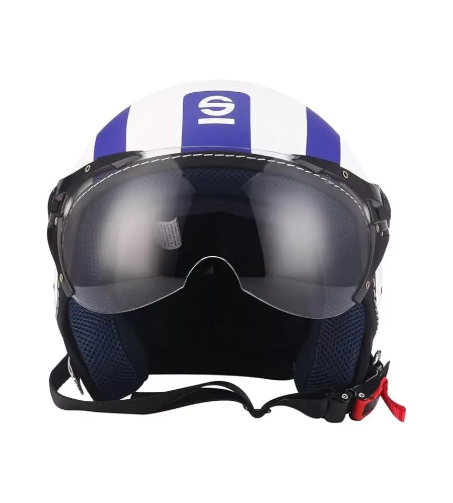 Sparco Moto|Casco moto "sp501" bianco/blu, tg xl