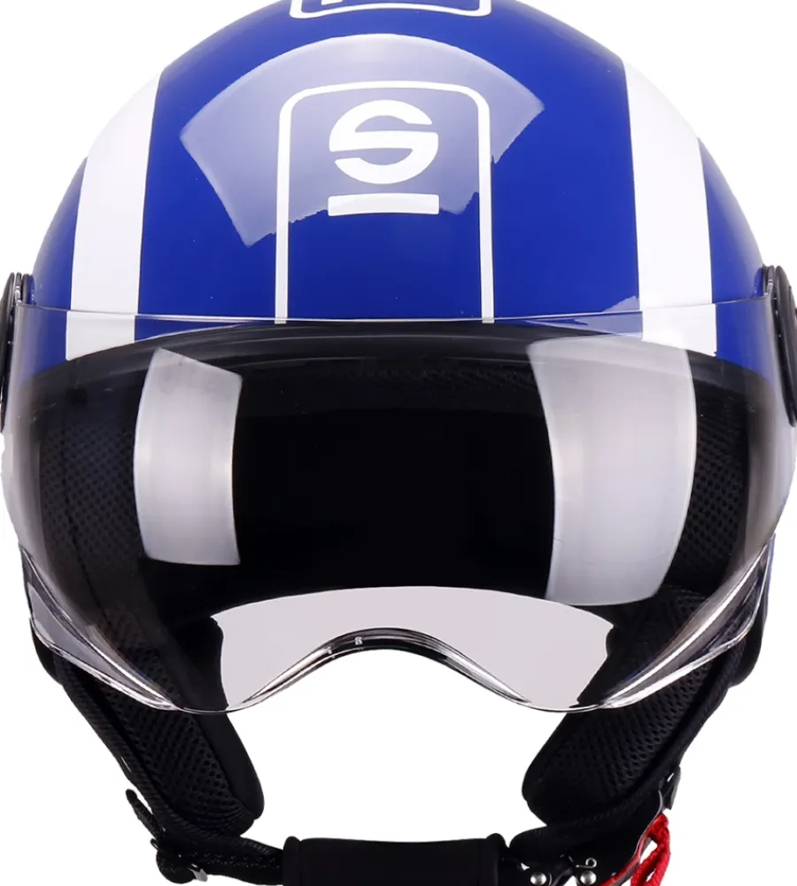 Discount Casco moto sp601 blu/bianco tg.m Moto