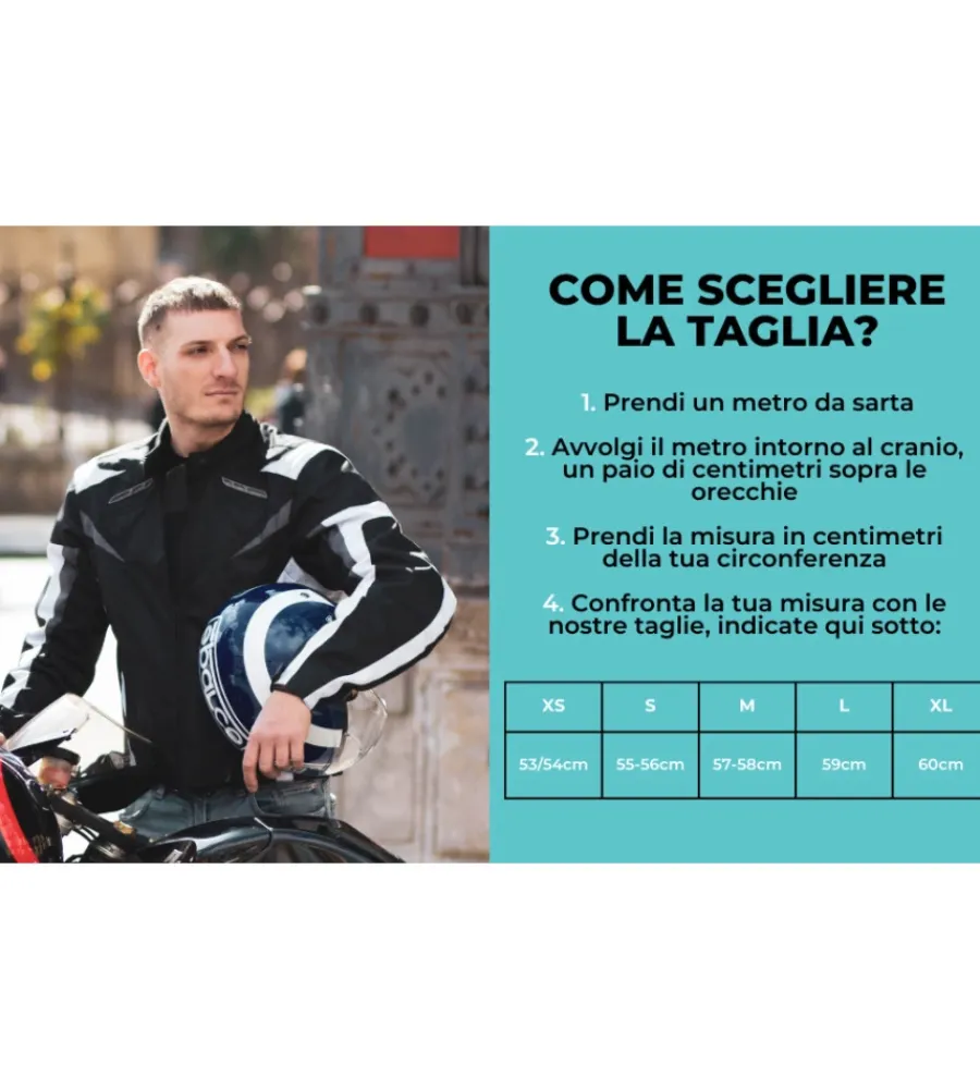 Sale Casco moto sp601 nero/rosso tg.m Moto