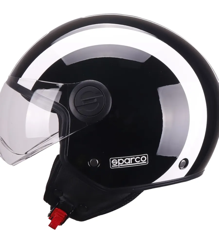 Moto-Sparco Casco moto sp601 nero/bianco tg.s