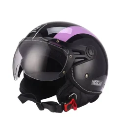 Sale Casco moto "sp501" nero/viola, tg xl Moto