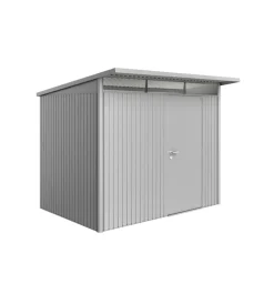 Discount Casetta da giardino "avantgarde a5" in acciaio zincato colore argento metallizzato con porta battente semplice 260x220x218 cm Casette Da Giardino