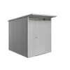 Best Casetta da giardino "avantgarde a2" in acciaio zincato colore argento metallizzato con porta battente semplice 180x260x218 cm Casette Da Giardino