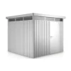 Biohort Casette Da Giardino|Casetta da giardino "highline h4" in acciaio zincato colore argento metallizzato con porta battente semplice 275x275x222 cm - cod. 83050