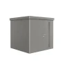 Biohort Casette Da Giardino|Casetta da giardino "neo 2b" in acciaio zincato colore grigio quarzo metallizzato con porta battente semplice 236x236x222 cm - cod. 87034