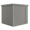 Sale Casetta da giardino "neo 1a" in acciaio zincato colore grigio quarzo metallizzato con porta battente semplice 180x180x222 cm - cod. 87003 Casette Da Giardino