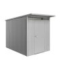 Outlet Casetta da giardino "avantgarde a3" in acciaio zincato colore argento metallizzato con porta battente semplice 180x300x218 cm Casette Da Giardino