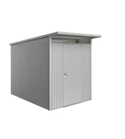Outlet Casetta da giardino "avantgarde a3" in acciaio zincato colore argento metallizzato con porta battente semplice 180x300x218 cm Casette Da Giardino