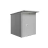 Hot Casetta da giardino "avantgarde a1" in acciaio zincato colore argento metallizzato con porta battente semplice 180x220x218 cm Casette Da Giardino
