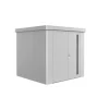 Biohort Casette Da Giardino|Casetta da giardino "neo 2b" in acciaio zincato colore argento metallizzato con porta battente doppio 236x236x222 cm - cod. 81063