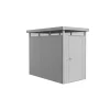 Sale Casetta da giardino "highline hs" in acciaio zincato colore argento metallizzato con porta battente semplice 155x275x222 cm - cod. 83010 Casette Da Giardino