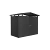 Outlet Casetta da giardino "panorama p1" in acciaio zincato colore grigio scuro metallizzato con porta battente semplice 273x158x227 cm - cod. 14020 Casette Da Giardino