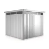 Best Casetta da giardino "highline h5" in acciaio zincato colore argento metallizzato con porta battente semplice 275x315x222 cm - cod. 83060 Casette Da Giardino