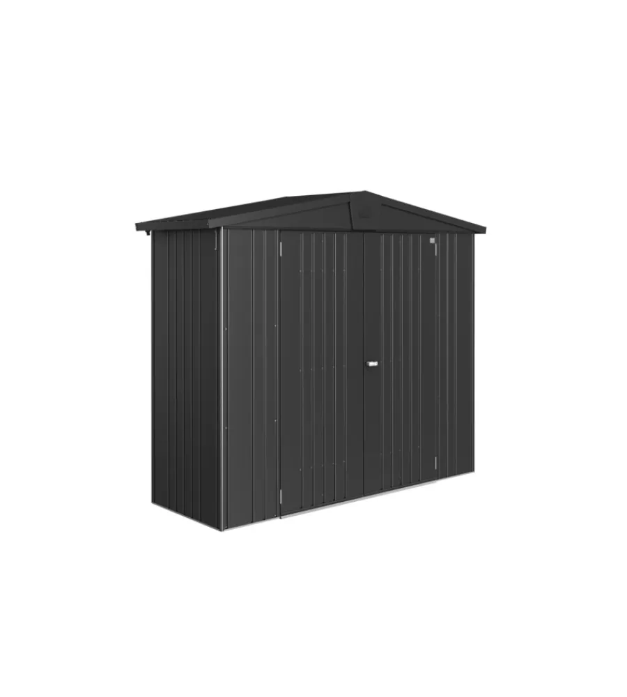 Best Casetta da giardino "europa 2a" in acciaio zincato colore grigio scuro metallizzato 244x84x203 cm Casette Da Giardino