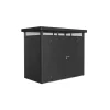 Casetta da giardino "highline h1" in acciaio zincato colore grigio scuro metallizzato con porta battente doppio 275x155x222 cm - cod. 84029 Casette Da Giardino