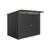 Hot Casetta da giardino "avantgarde a5" in acciaio zincato colore grigio scuro metallizzato con porta battente semplice 260x220x218 cm Casette Da Giardino