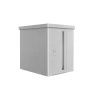 Casette Da Giardino-Biohort Casetta da giardino "neo 2a" in acciaio zincato colore argento metallizzato con porta battente semplice 180x236x222 cm - cod. 81006