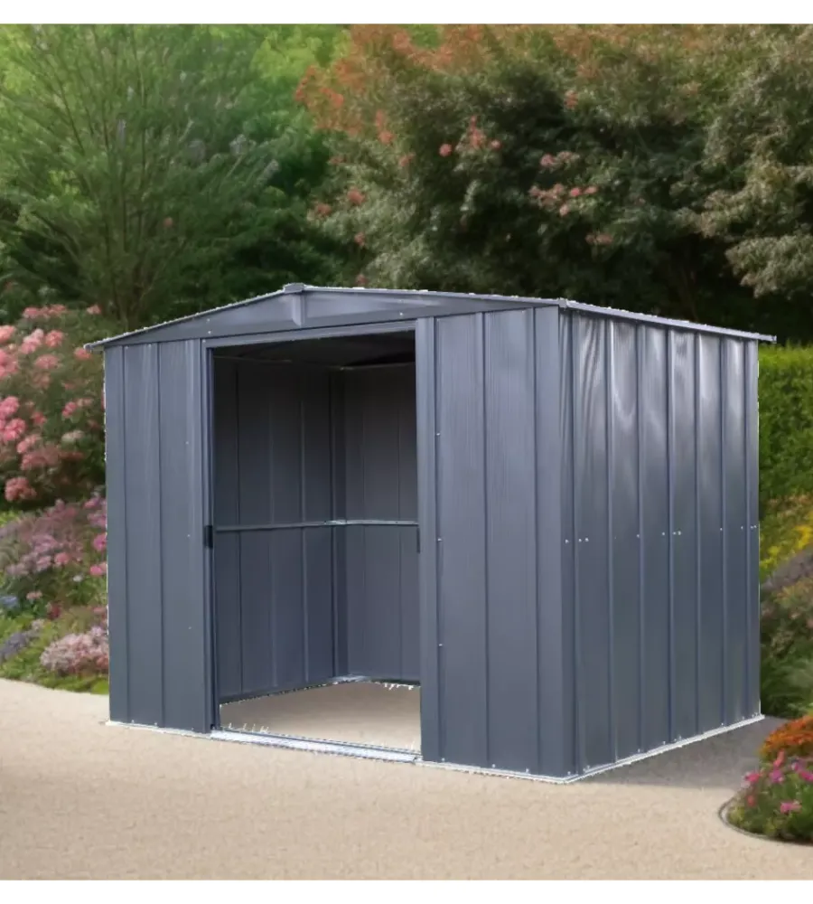 Sale Casetta da giardino "spacemaker apex" in acciaio zincato antracite 253x181x190 cm Casette Da Giardino