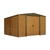 Habrita Casette Da Giardino|Casetta da giardino "arrow woodridge" in acciaio zincato effetto legno 313,1x370,2x208,6 cm