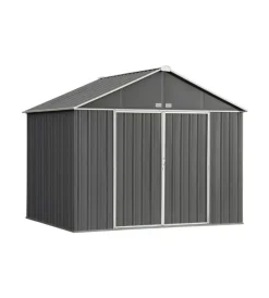 Habrita Casette Da Giardino|Casetta da giardino "arrow ezee" in acciaio zincato antracite e panna 299,1x248,9x248,9 cm