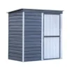 Habrita Casette Da Giardino|Casetta da giardino "spacemaker shed" in acciaio zincato antracite e panna 203,2x161,1x196,4 cm