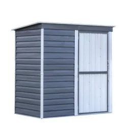 Habrita Casette Da Giardino|Casetta da giardino "spacemaker shed" in acciaio zincato antracite e panna 203,2x161,1x196,4 cm