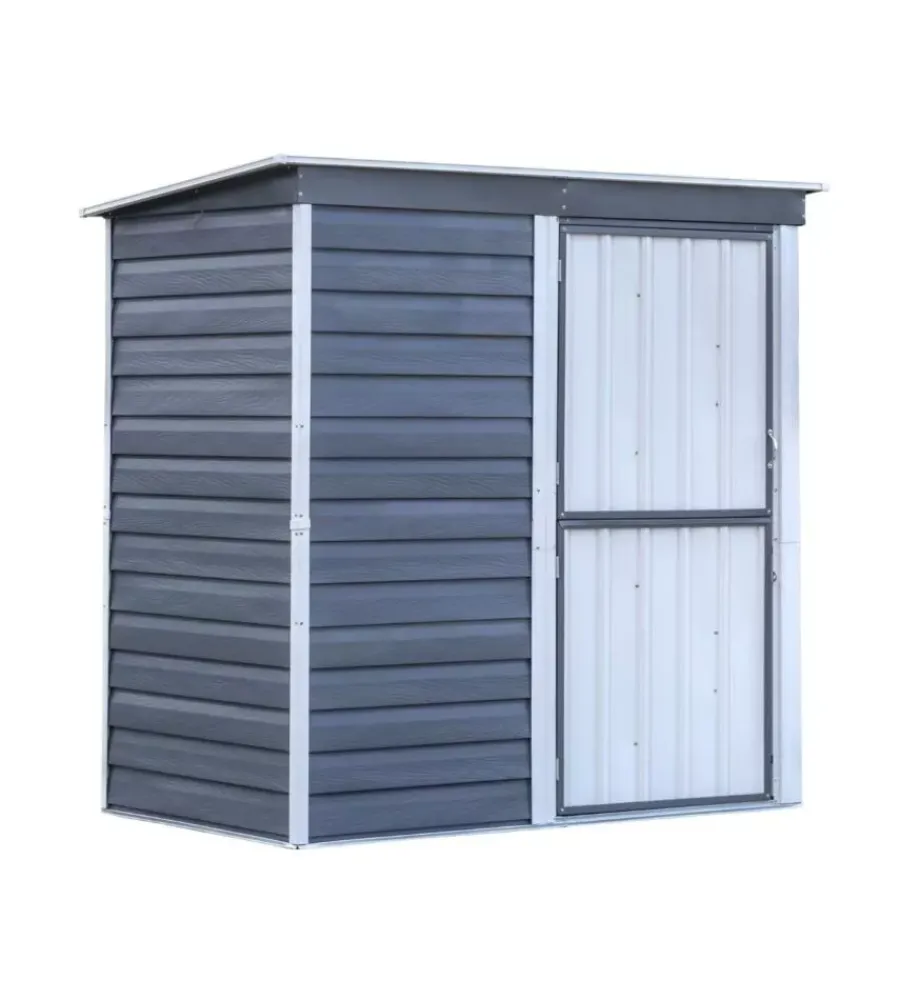 Habrita Casette Da Giardino|Casetta da giardino "spacemaker shed" in acciaio zincato antracite e panna 203,2x161,1x196,4 cm