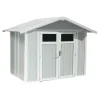 Clearance Casetta da giardino in pvc "utility 5" grigio-azzurro e bianco 295x261x236 cm - cod. 22805137 Casette Da Giardino