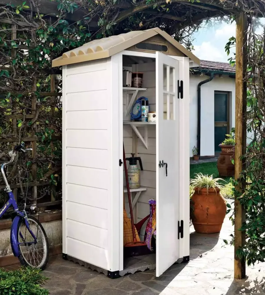 Garofalo Casette Da Giardino|Casetta da giardino in pvc "tuscany evo 80" l.96,5 x p.96,5 x h.203