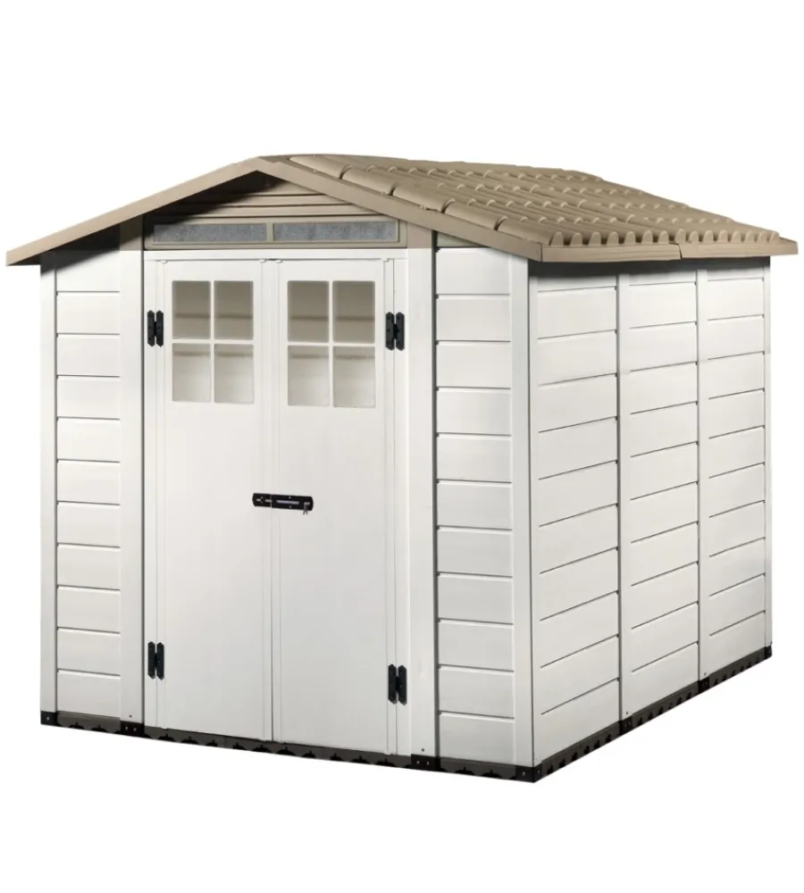 Garofalo Casette Da Giardino|Casetta da giardino in pvc "tuscany evo 240" l.229 x p.262 x h.220