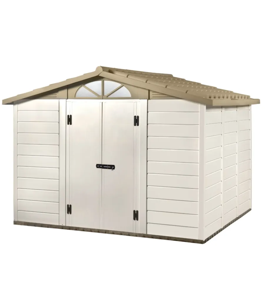 Garofalo Casette Da Giardino|Casetta da giardino in pvc "tuscany 280" l.309 x p.261 x h.225 cm