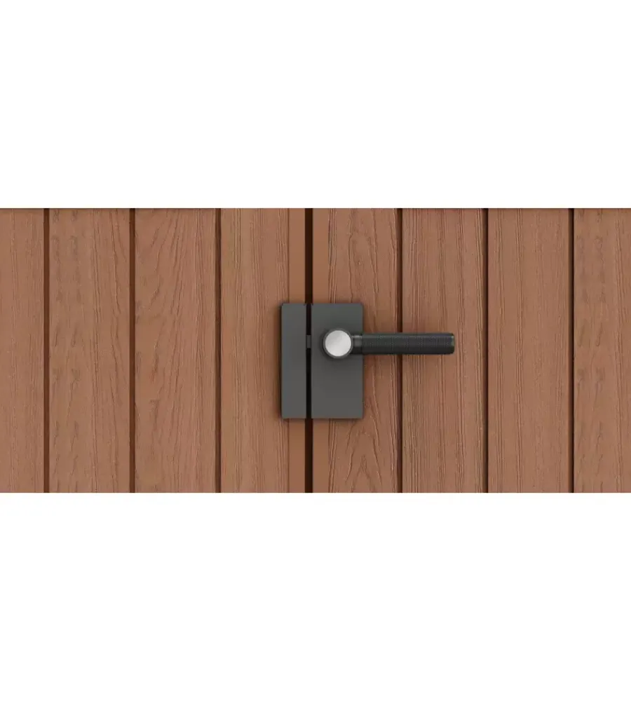 Casette Da Giardino-Keter Casetta da giardino "darwin 6x4" in evotech+ colore marrone con porta battente doppia 190x122x221 cm