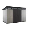 Keter Casette Da Giardino|Casetta da giardino "artisan 11x7" in duotech colore grigio con porta battente doppia 342x218x226 cm