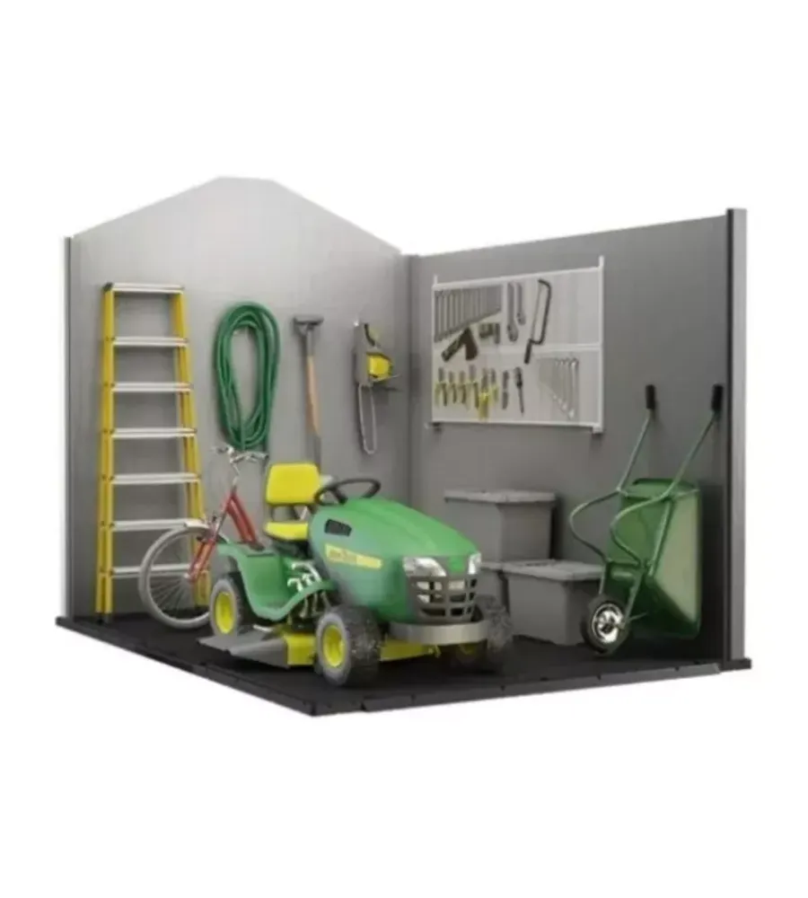 Keter Casette Da Giardino|Casetta da giardino "oakland 759" in duotech colore grigio con porta battente doppia 229x287x242 cm