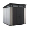 Discount Casetta da giardino "artisan 7x7" in duotech colore grigio con porta battente doppia 214x218x226 cm Casette Da Giardino