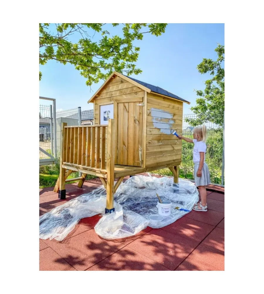 Casetta da giardino per bambini in legno "tomek" 174x123x212 cm Casette Da Giardino