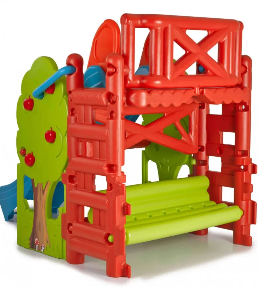 Giochi E Casette Bimbo- Casetta da giardino per bambini elica garden "bosco" in plastica multicolor 200x125x139 cm