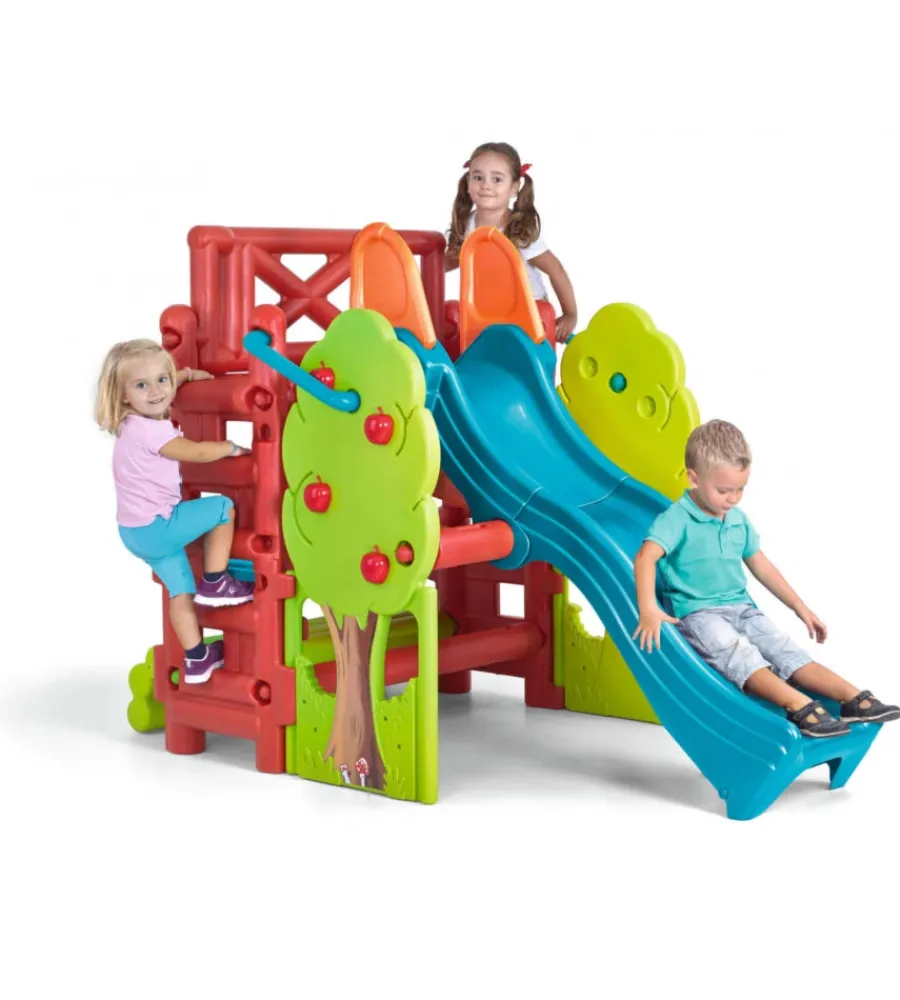 Giochi E Casette Bimbo- Casetta da giardino per bambini elica garden "bosco" in plastica multicolor 200x125x139 cm