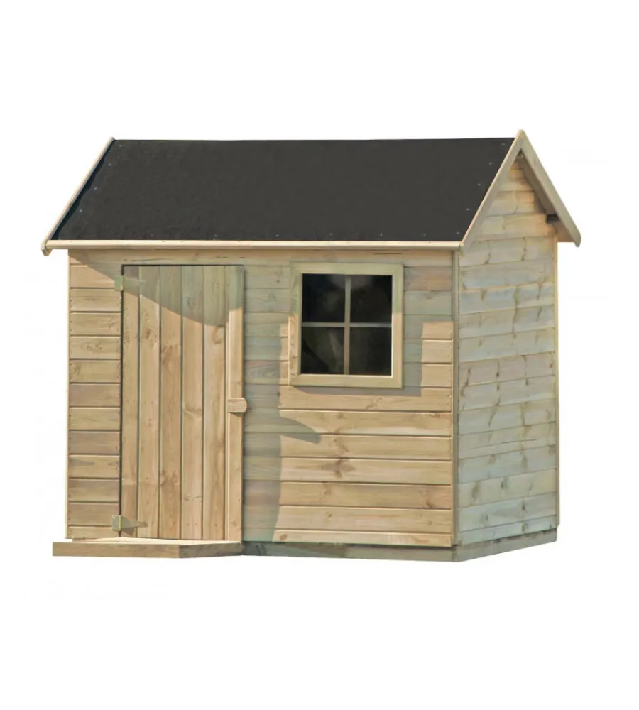 Casette Da Giardino-Domus Casetta da giardino per bambini in legno "mattia" 161x127x158 cm