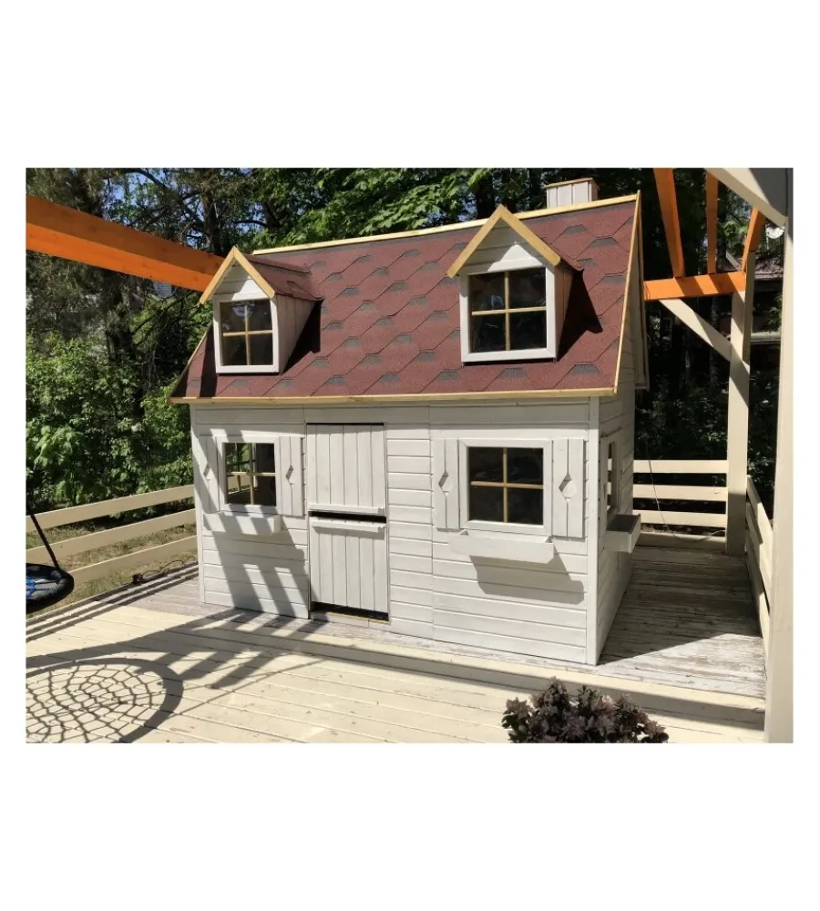 Casette Da Giardino-Domus Casetta da giardino per bambini in legno "sofia" 157x248x218 cm