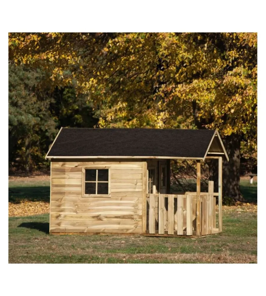 Domus Casette Da Giardino|Casetta da giardino per bambini in legno "blanka" 139x237x165 cm