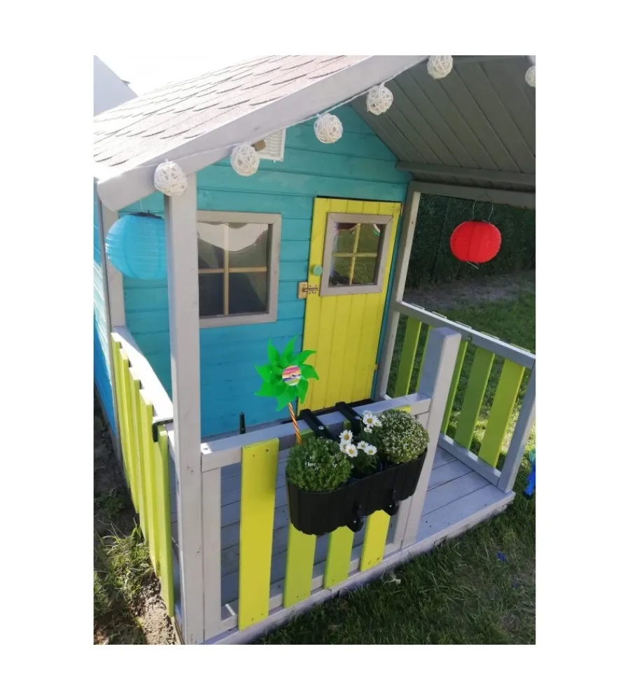 Domus Casette Da Giardino|Casetta da giardino per bambini in legno "blanka" 139x237x165 cm