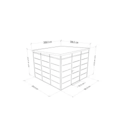 ArtPlast Casette Da Giardino|Casetta da giardino prefabbricata in pvc e alluminio