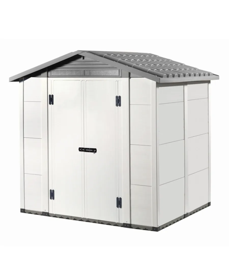 Casette Da Giardino-Garofalo Casetta da giardino "urban 200" grigio, 220x181x216 cm -