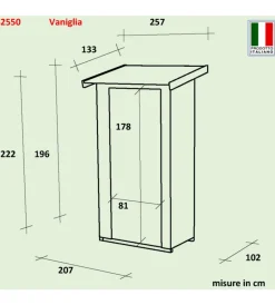 Clearance Casetta in legno addossata da giardino