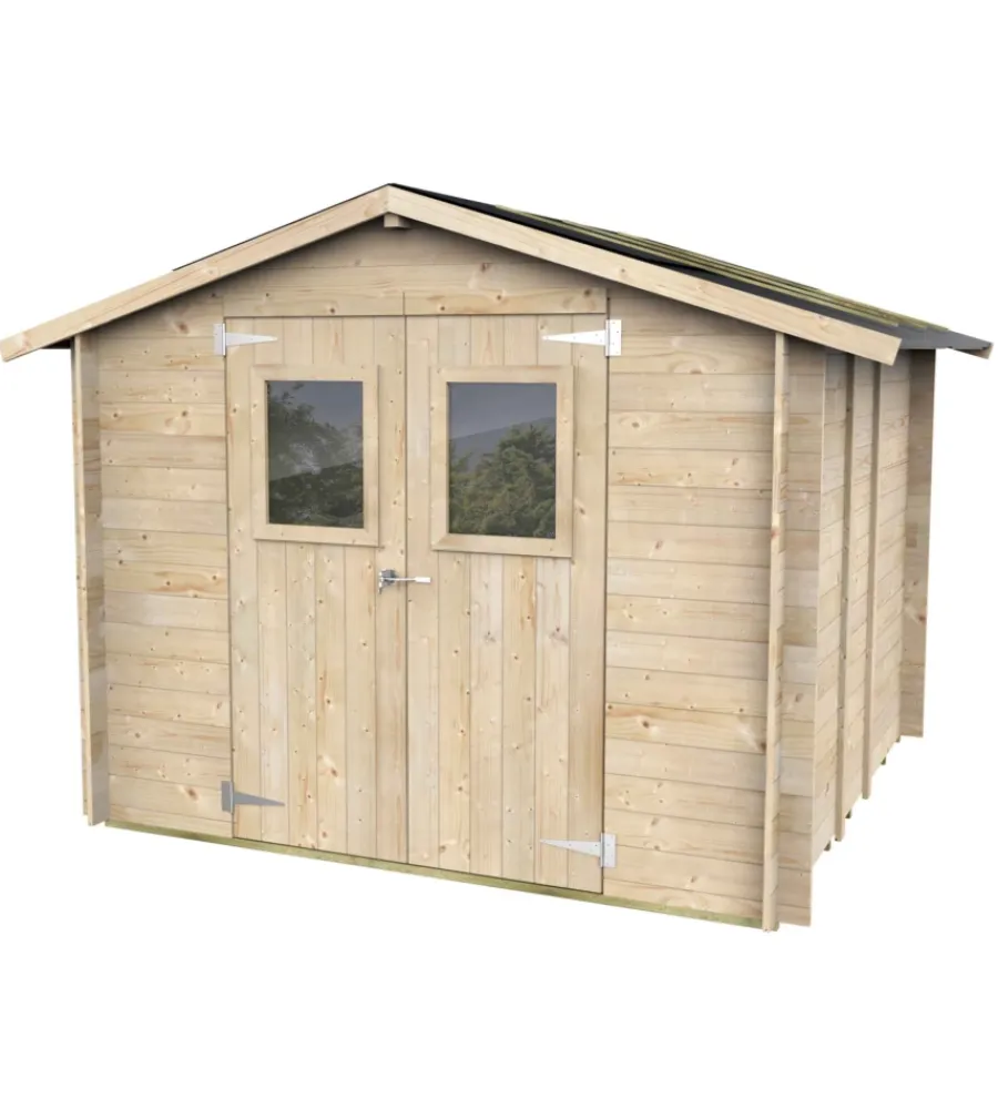 Alce Casette Da Giardino|Casetta in legno da giardino "hobby" in abete 248x248x217 cm