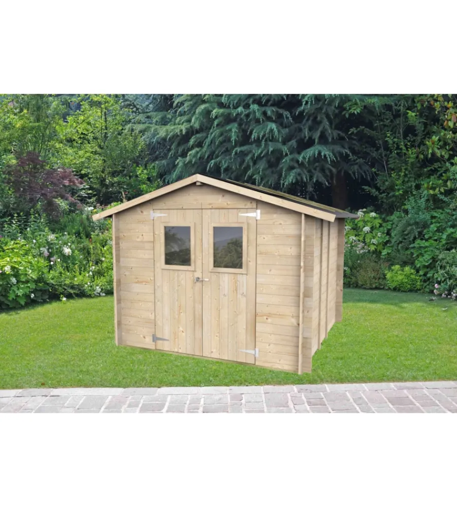 Alce Casette Da Giardino|Casetta in legno da giardino "hobby" in abete 248x248x217 cm